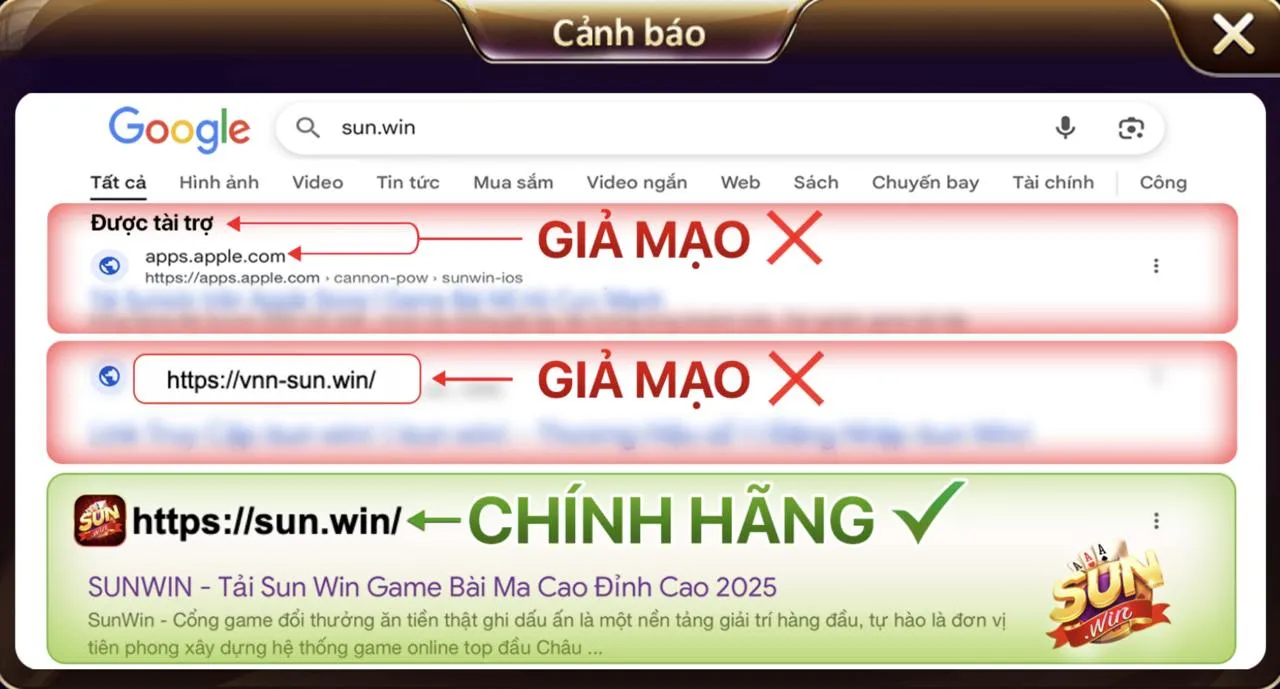 Thông tin về Sunwin thật và tên miền chính chủ